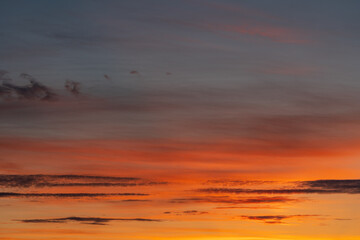 Sonnenuntergang mit Wolken