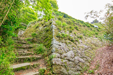 宝満山登山道と城壁　福岡県太宰府市　Mt.Houmanzan trails and ramparts Fukuoka-ken Dazaifu city