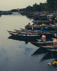 Obraz premium Boats on river in Hoi An