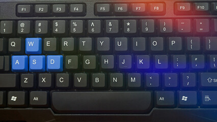 keyboard with key