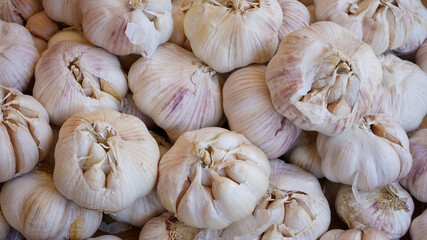 garlic on market