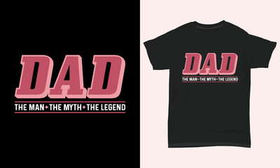 Fototapeta premium Father's Day T-shirt 