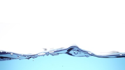 Super Slow Motion Shot of Filling Up Water Surface at 1000 fps. - Powered by Adobe