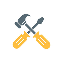 Hammer and screwdriver icon