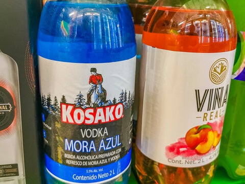Buy Kosako Vodka Mora Azul Vina Real peach wine Mexico.