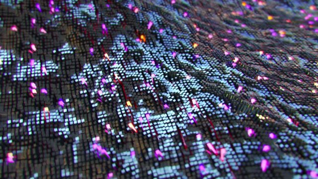 Abstract Colorful Geometric Waves. Production Quality footage in 4k resolution, ProRes 4444 codec, 30 FPS.