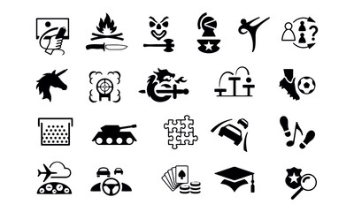 Gaming Genre Icons vector design