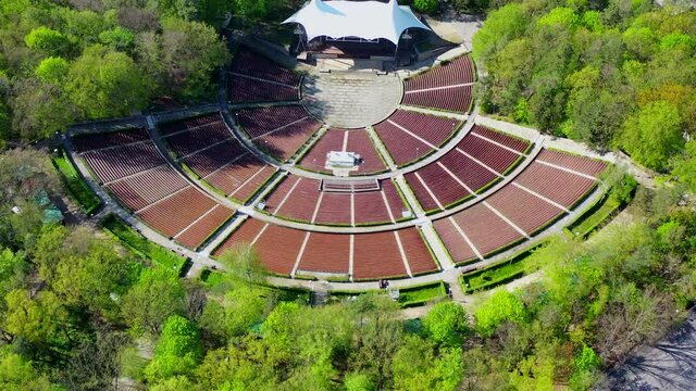Waldb&uuml;hne Berlin im Detail aus der Vogelperspektive