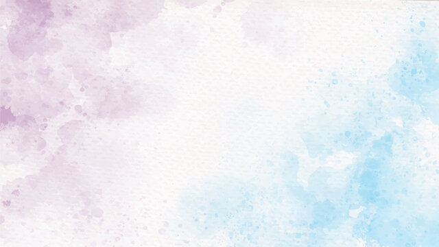 blue and violet rainbow pastel unicorn girly watercolor on paper abstract background