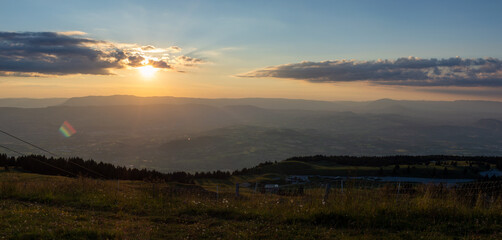 Paysage depuis le mont semnoz