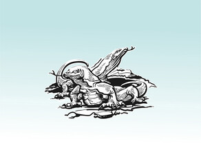 komodo Indonesian dragon