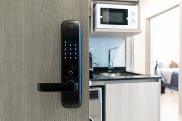 the door digital and access control in a condo