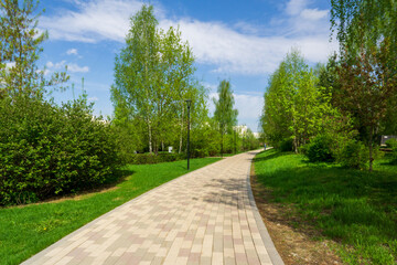 Еру сity park on a warm spring day