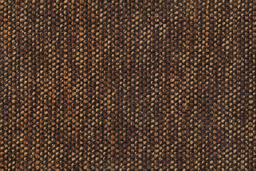 Fabric texture canvas. Cotton background. Detail close up for dress or other modern fashion textile print. Brown and orange  textured design.
