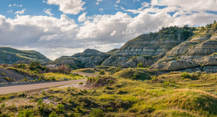 Scenic Loop Drive in the Theodore Roosevelt National Park - South Unit - near Medora, North Dakota