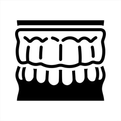 Mouth guards icon, vector and glyph