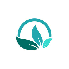 Natural Green leaf ecology nature element vector,Green ecology logo vector icon illustration, Abstract Green Leaf Logo design vector template.