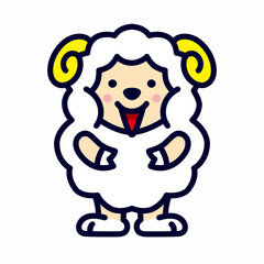 綿菓子を売るヒツジくん