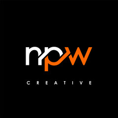 NPW Letter Initial Logo Design Template Vector Illustration