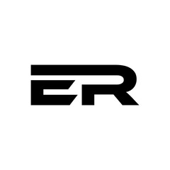 ER initial Creative connected elegant. letter logo design template