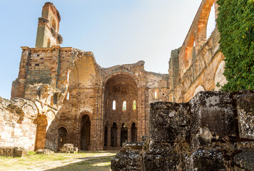 Moreruela Abbey. Ruins of the 12th century Cistercian monastery of Santa María de Moreruela, in...