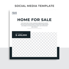 Real Estate Modern Home Social Media Post Template
