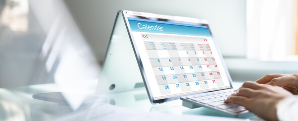 Digital Electronic Calendar Event Appointment