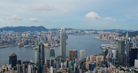 Hong Kong city skyline landmark