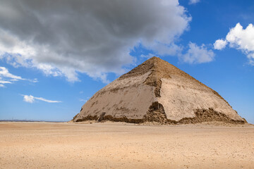 Fototapeta na wymiar The Bent pyramid at Dahshur, Cairo, Egypt