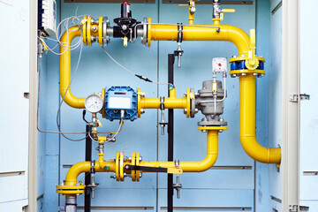 gas control point metal heat insulated cabinet