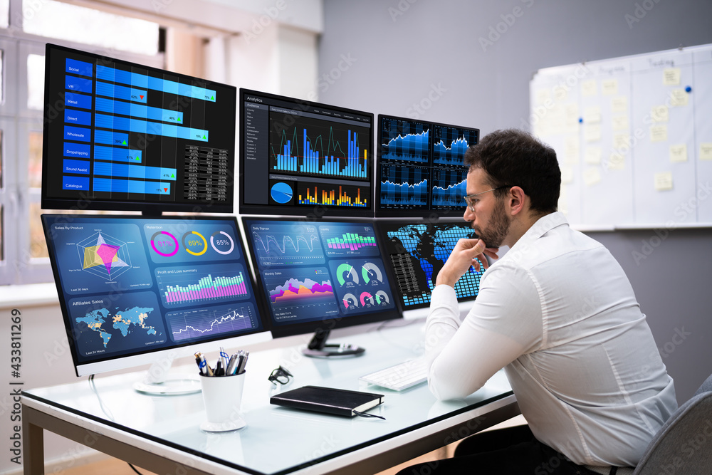 Poster Stock Trader Man