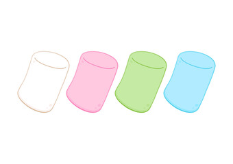 Marshmallow cartoon vector. free space for text. wallpaper. background.