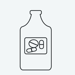 bottle of medicine