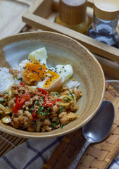 Thai stir-fried basil pork
