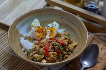 Thai stir-fried basil pork