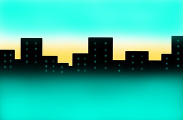 Obraz premium night city skyline