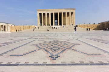 Obraz premium Mausoleum of Ataturk (anitkabir) in Ankara - Turkey,