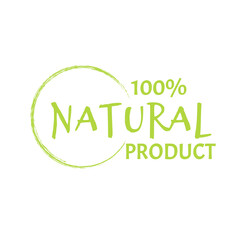  Natural Product. Logo design template