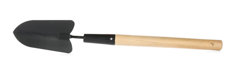 Modern shovel isolated on white. Gardening tool