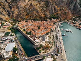 Top view of the pier and old town.