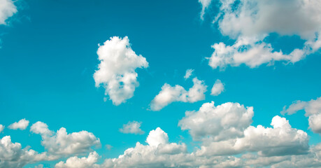Blue sky background with clouds