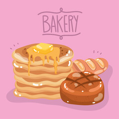 bakery bread pancakes