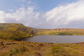 Lough Bray lower lake in Wicklow mountains national park, Dublin, Ireland
