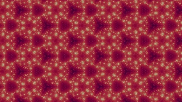 Abstract kaleidoscope mosaic. Bright and shine red abstract background.
