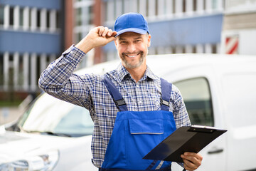 Portrait Of Delivery Man