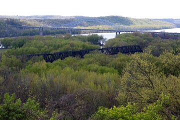 A view of the bridges in the valley.