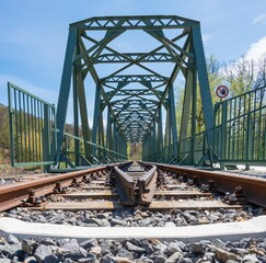 Eisenbahnbrücke im wunderschönen Schweizerthal, Sachsen, 