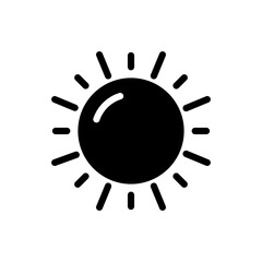 Sun vector solid icon. Nature & Park symbol EPS 10 file