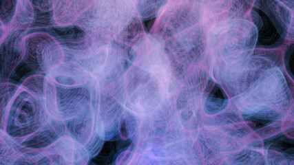 abstract background. purple-gray puffs of smoke. 3d render illustration