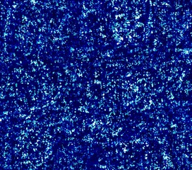 Abstract blue glitter seamless pattern in dark colors. Shiny bright little sparks for festve holiday party or celebration. Sparkling glittering effect for your design. Luxury wedding background
